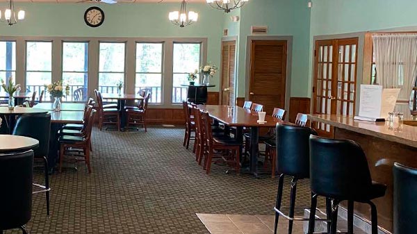 Inside Balmoral Woods Golf Club Restaurant
